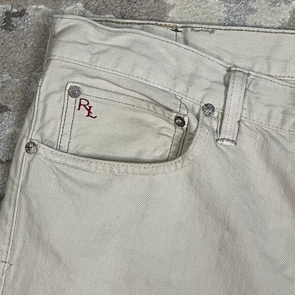 Polo Ralph Lauren Jeans Mens Beige Denim Pants 867 Classic Fit Casual 38x30 2012 - Picture 2 of 13